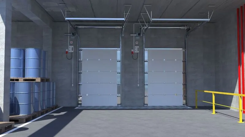 Brandwerende overheaddeur